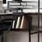 Mind Reader Slide-On Under Desk File Organizer, No Tools Required, Hanging Storage for Laptops, Folders, and Notebooks, Metal, Black